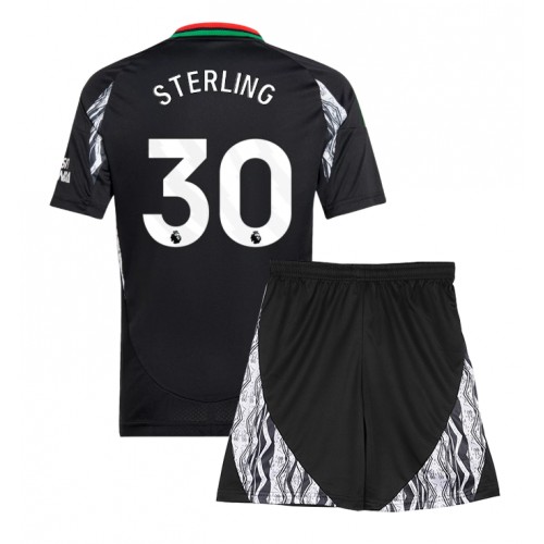 Dětský fotbalový dres Arsenal Raheem Sterling #30 2024-25 Venkovní Krátký Rukáv (+ trenýrky)